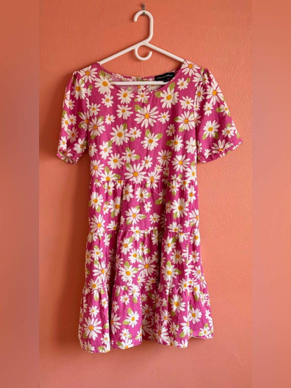 Princess Highway Pink Daisy Tiered Dress SIZE 2 XS